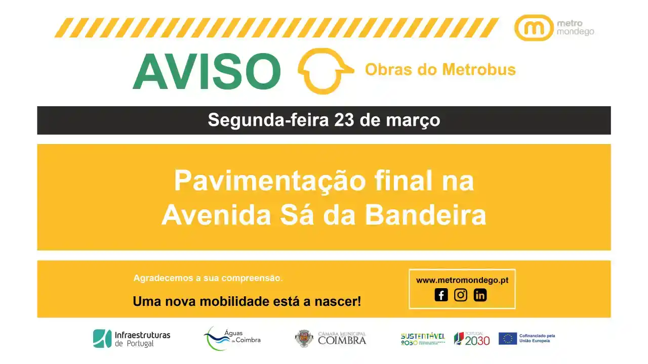 Pavimentação final na Avenida Sá da Bandeira