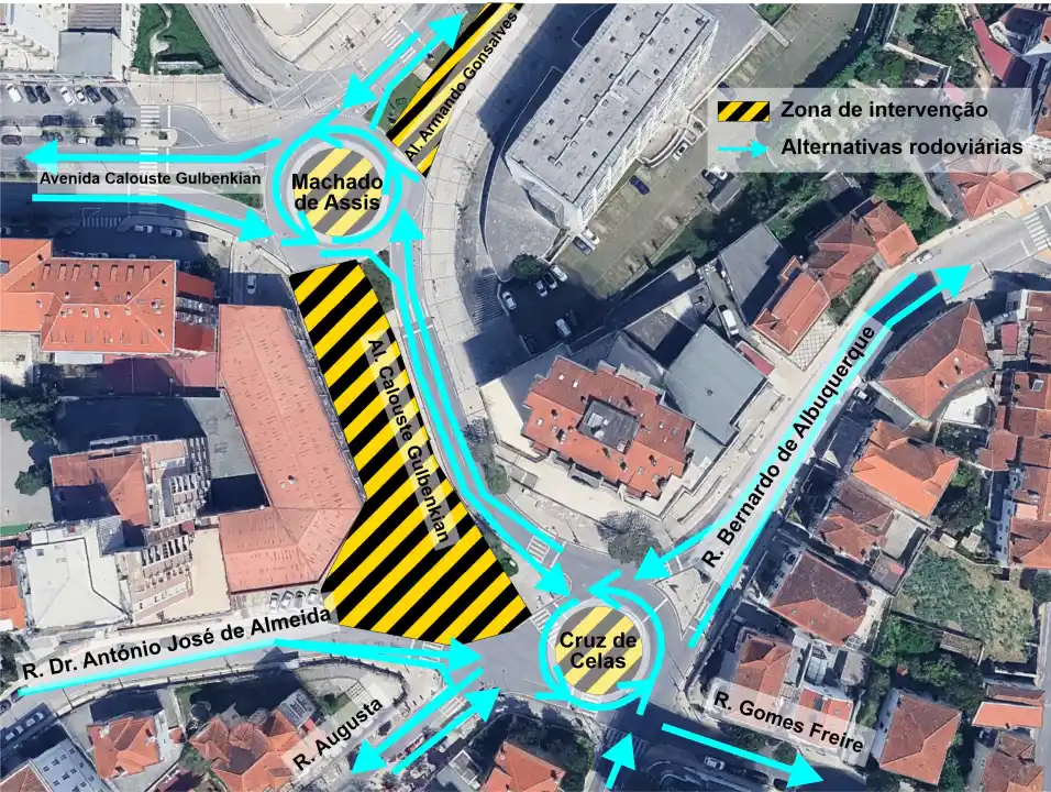 Intervenção na Alameda Calouste Gulbenkian